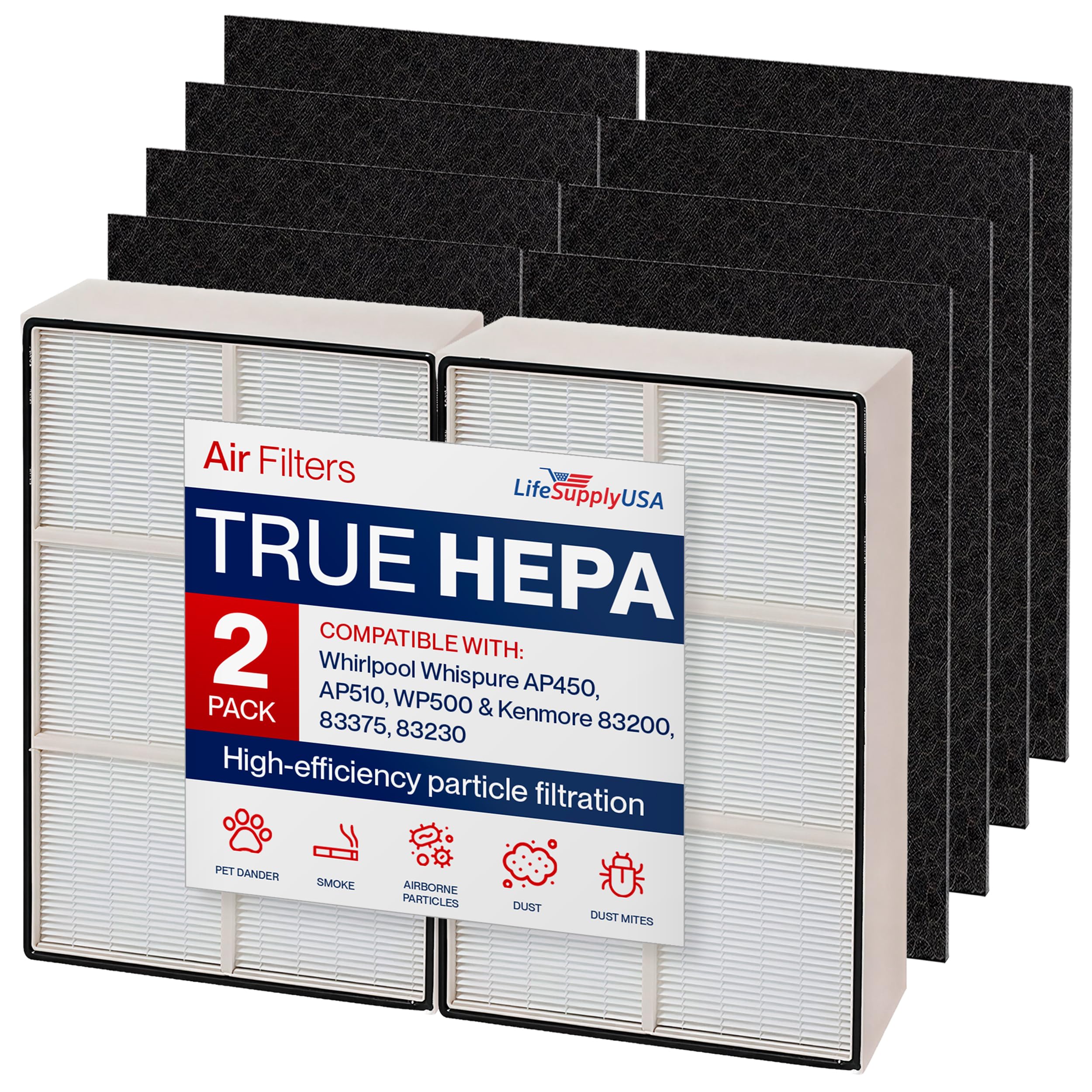 Amazon.com: 1183054K + 8171434K 2 HEPA and 8 Carbon Filter Set
